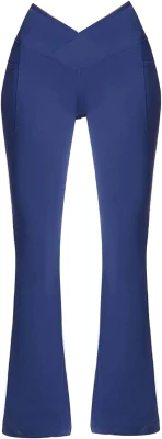 Pantalones de yoga Crossover Buttery-Soft Bootcut Leggings Cintura alta Control de barriga Pantalones elásticos en 4 direcciones