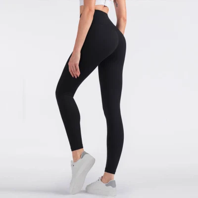 Mujeres Gym Butt Scrunch Leggings Compresión Entrenamiento Cintura alta Pantalones de yoga