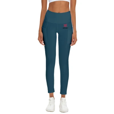 Pantalones de yoga de cintura alta para mujer con mallas deportivas de color sólido de secado rápido